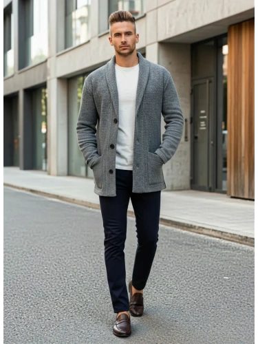 Кардиган на пуговицах длинный повседневный накидка удлиненный фото 6