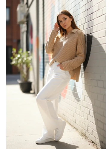 Свитер оверсайз удлиненный вязаный поло фото 2