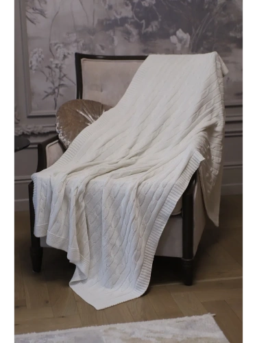 Плед 150х200 покрывало на диван кровать вязаный детский фото 8