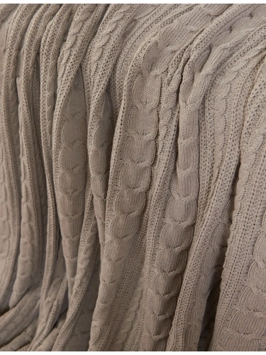 Плед 160х220 на кровать диван покрывало вязаный Хлопок 100 % фото 5