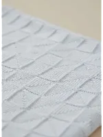 Плед вязаный для малыша 110x90 см хлопок для новорожденных