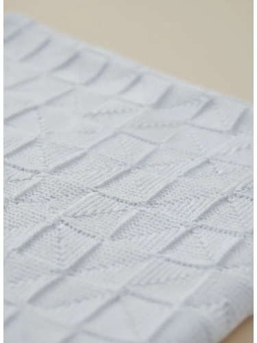 Плед вязаный для малыша 110x90 см хлопок для новорожденных