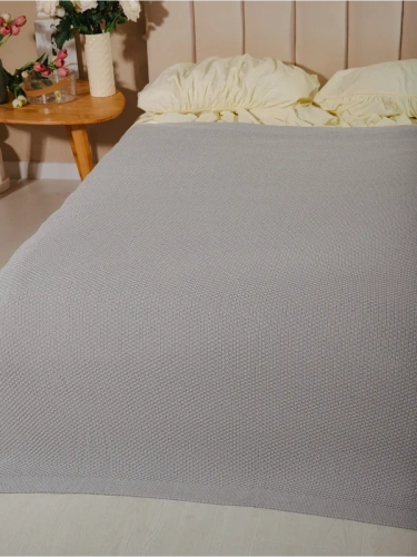 Плед 200х220 на кровать диван покрывало вязаный Хлопок 100 % фото 9