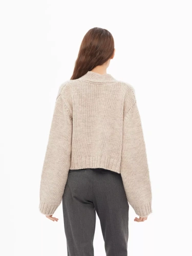 Кардиган укороченный Болеро короткий оверсайз молодежный фото 4