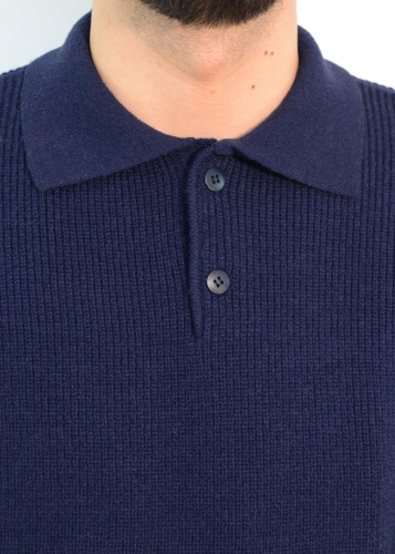 Свитер оверсайз теплый вязаный на пуговицах с воротником фото 3