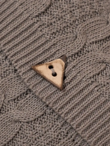 Плед 180x220 на кровать диван покрывало вязаный хлопок 100% фото 7