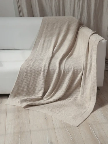 Плед 220х240 на кровать диван покрывало вязаный Хлопок 100 % фото 2