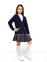 Кардиган Пиджак для девочки Школьный вязаный Жакет кофта