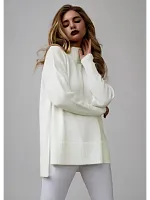 Свитер оверсайз с горлом теплый шерстяной Джемпер