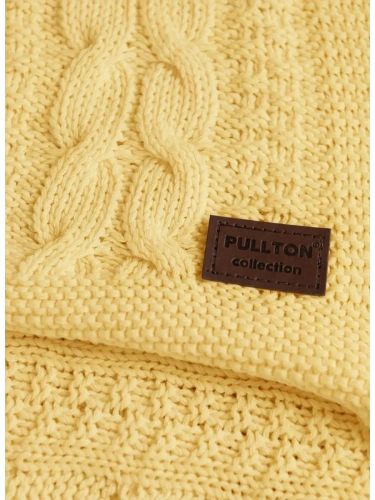 Плед 160х220 покрывало на диван кровать вязаный хлопок 100%