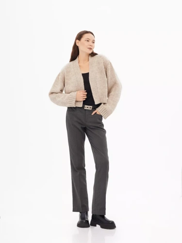 Кардиган укороченный Болеро короткий оверсайз молодежный фото 5