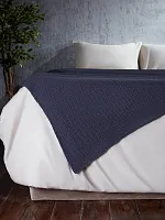 Плед 120х220 покрывало одеяло диван кровать вязаный детский