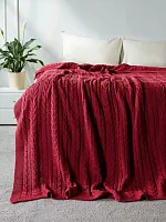 Плед 150х200 покрывало на диван кровать вязаный детский