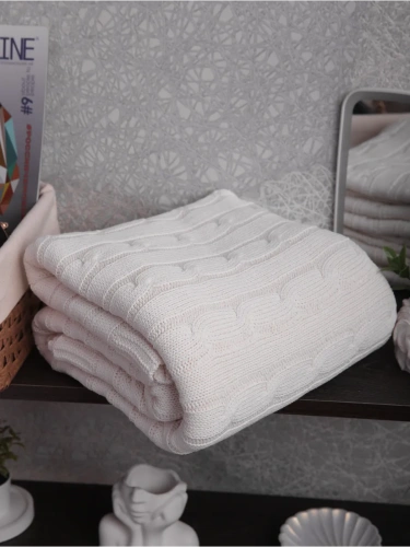 Плед 150х200 покрывало на диван кровать вязаный детский фото 4