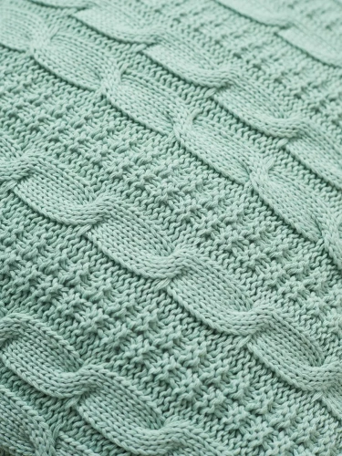 Наволочка декоративная вязаная для подушки 45 x 45 см хлопок фото 7