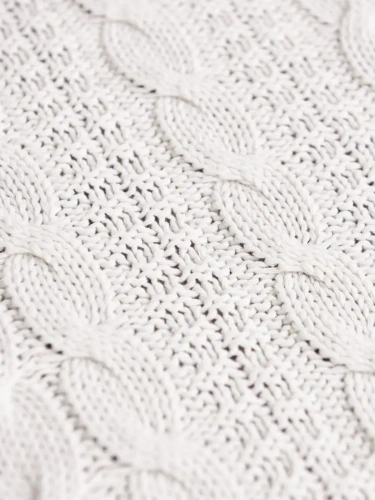 Плед 180x220 на кровать диван покрывало вязаный хлопок 100% фото 5