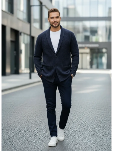 Кардиган на пуговицах длинный повседневный накидка удлиненный фото 4