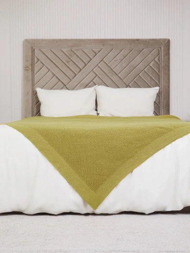 Плед 220х240 на кровать диван покрывало вязаный Хлопок 100 % фото 4