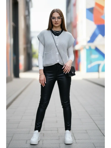 Жилет вязаный на пуговицах укороченный фото 8