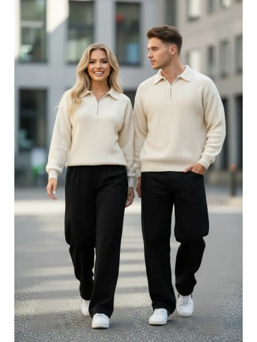 Свитер оверсайз теплый вязаный на молнии с воротником фото 3